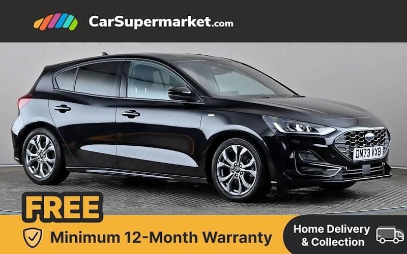 Black Used 2023 Ford Focus ST-Line Hatchback | £14,897 (Fair price) - Image 1/4
