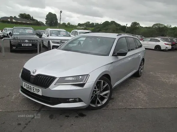 Used Skoda Superb SportLine 150 HP (110 kW) 2018 Silver Estate