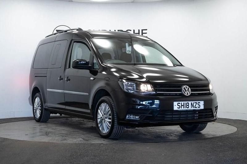 Black Used 2018 VW Caddy Maxi Life Life MPV | £15,995 (Good price) - Image 1/1