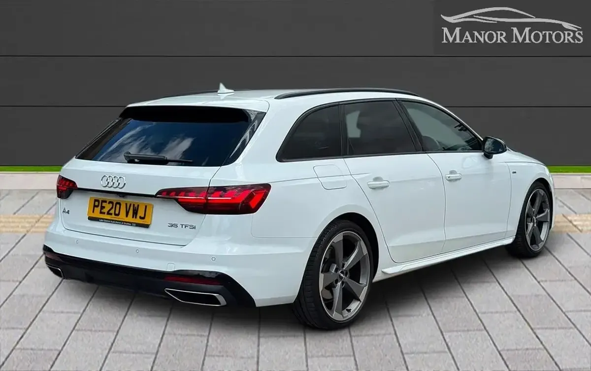 Used Audi A4 Black Edition 150 HP (110 kW) 2020 White Estate