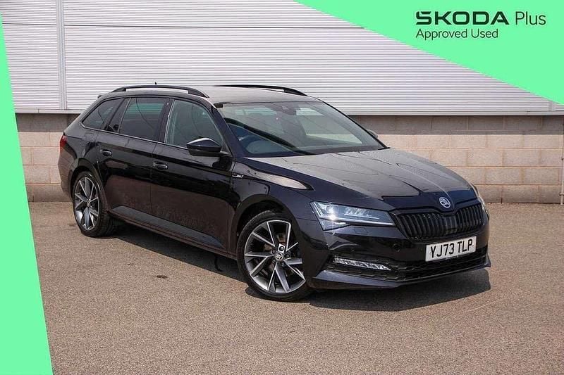 Black Used 2024 Skoda Superb SportlinePlus Estate | £27,990 (A bit pricey) - Image 1/4