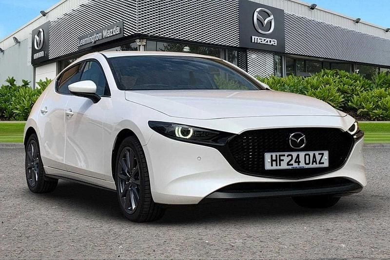 White Used 2024 Mazda 3 Takumi-Line Hatchback | £21,980 (A bit pricey) - Image 1/3