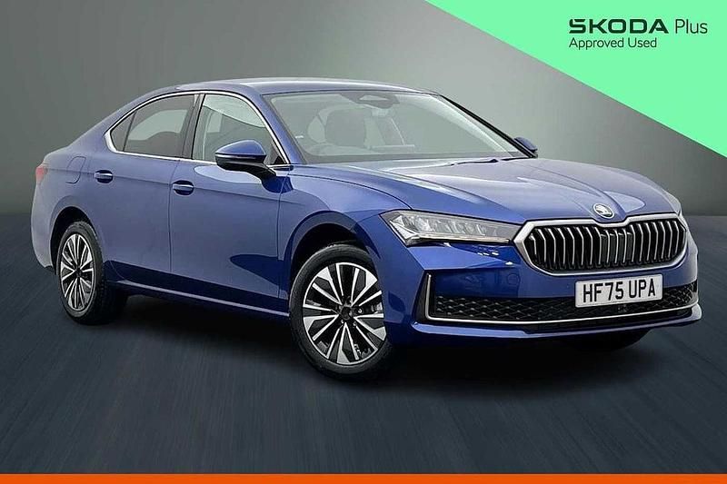 New Skoda Superb SE Technology 110 HP (80 kW) 2025 Cobalt blue metallic Hatchback