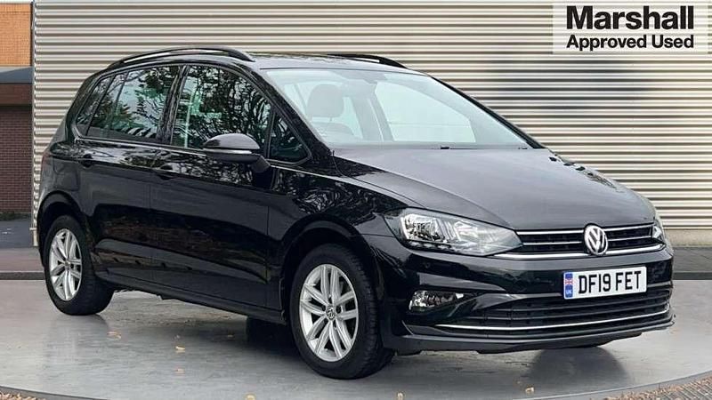Black Used 2019 VW Golf Sportsvan SE MPV | £12,350 - Image 1/4