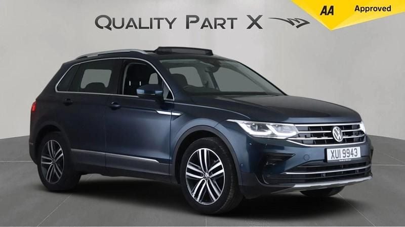 Blue Used 2021 VW Tiguan Elegance SUV | £19,280 (Good price) - Image 1/4