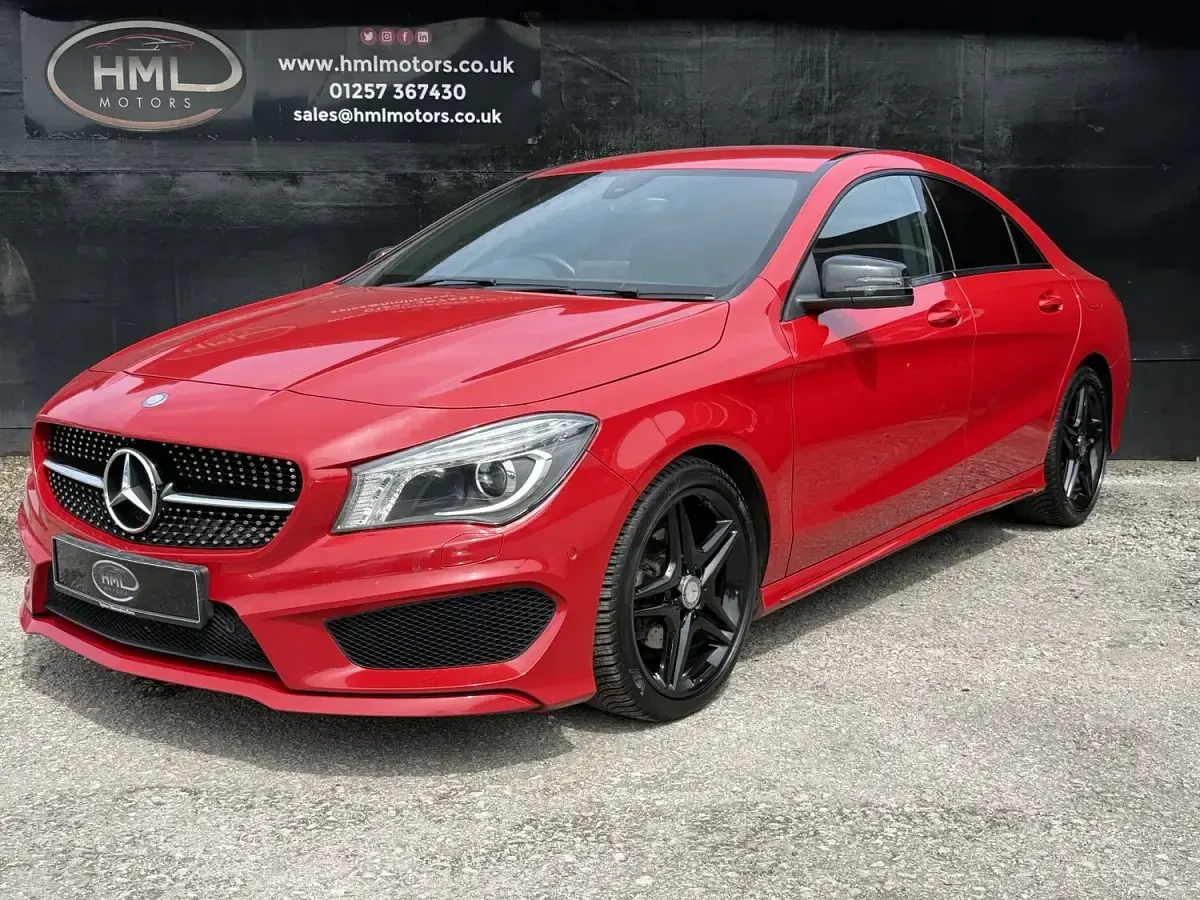 Used Mercedes CLA180 AMG 122 HP (89 kW) 2016 Red Coupe