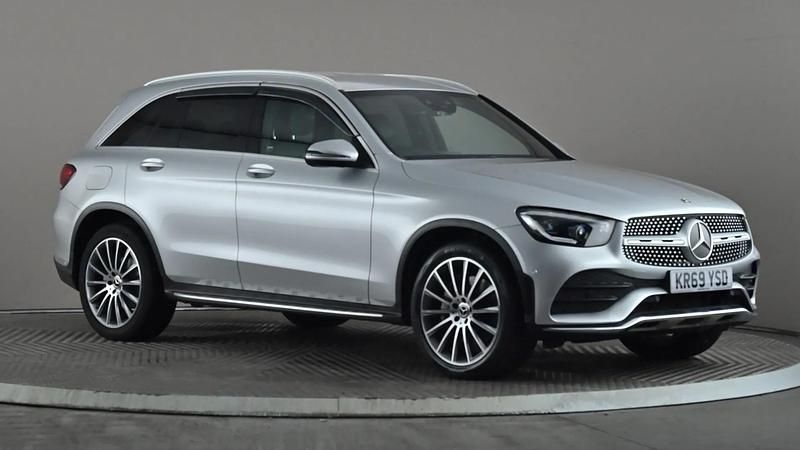 Silver Used 2019 Mercedes GLC300 AMG Line Premium SUV | £23,698 (Fair price) - Image 1/3