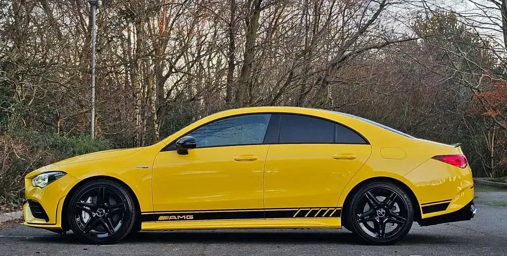 Used Mercedes CLA35 AMG AMG 2021 Yellow Coupe