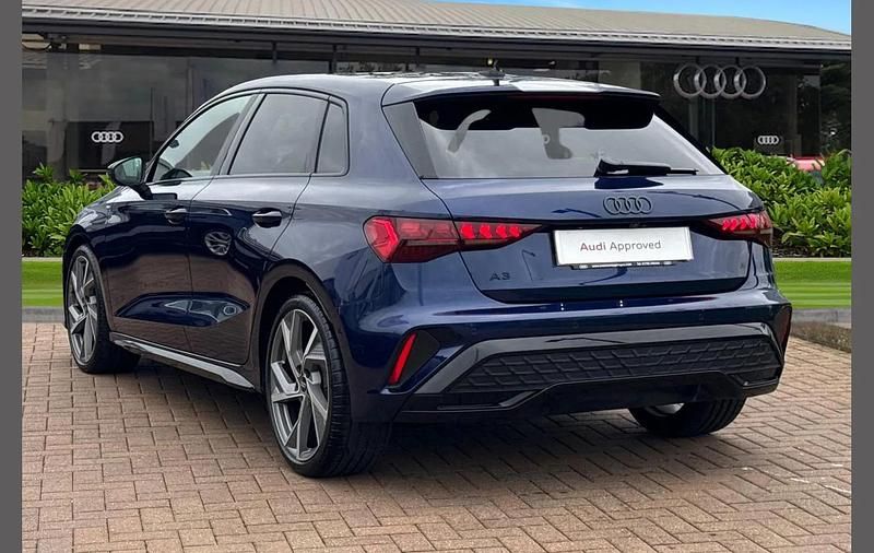 Used Audi A3 Black Edition 147 HP (108 kW) 2025 Blue Hatchback