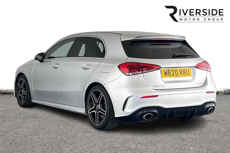 Used Mercedes A35 AMG Executive 306 HP (225 kW) 2020 Silver Hatchback