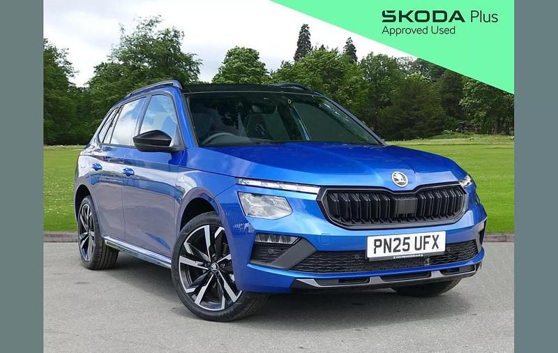 Race blue metallic Used 2025 Skoda Kamiq Monte Carlo SUV | £26,995 (Expensive) - Image 1/4
