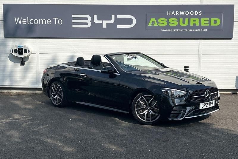 Black Used 2021 Mercedes E220 AMG Line Premium Cabriolet | £26,990 (Fair price) - Image 1/4
