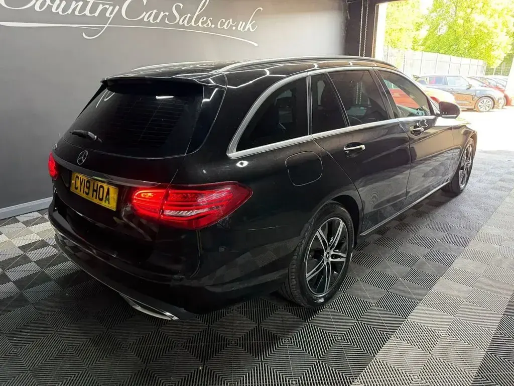 Used Mercedes C200 2019 Black Estate
