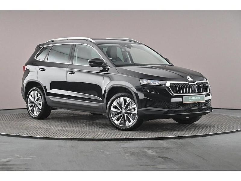 Black magic pearl effect Used 2024 Skoda Karoq SE L SUV | £22,287 (Good price) - Image 1/4