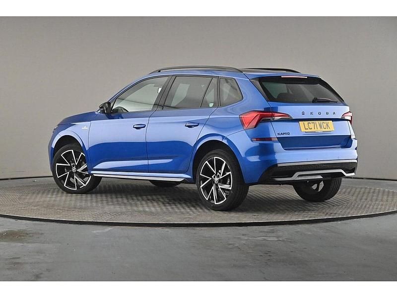 Used Skoda Kamiq Monte Carlo 147 HP (108 kW) 2022 Race blue metallic SUV