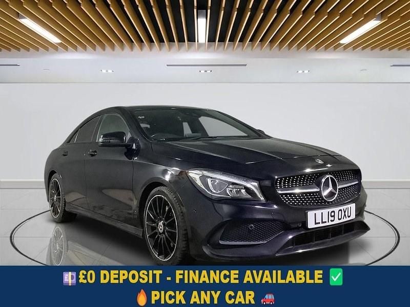 Black Used 2019 Mercedes CLA220 AMG line Sedan | £16,899 (Fair price) - Image 1/4