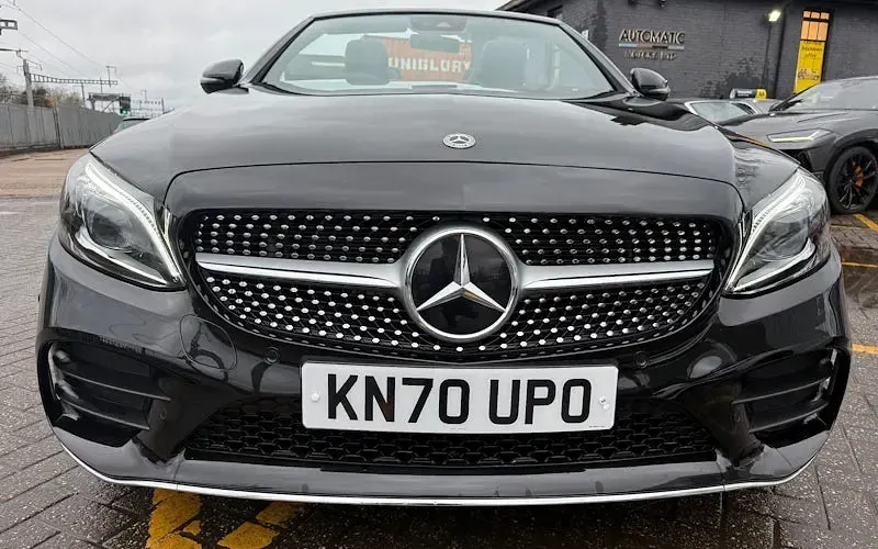 Used Mercedes C300 AMG line 245 HP (180 kW) 2020 Black Cabriolet