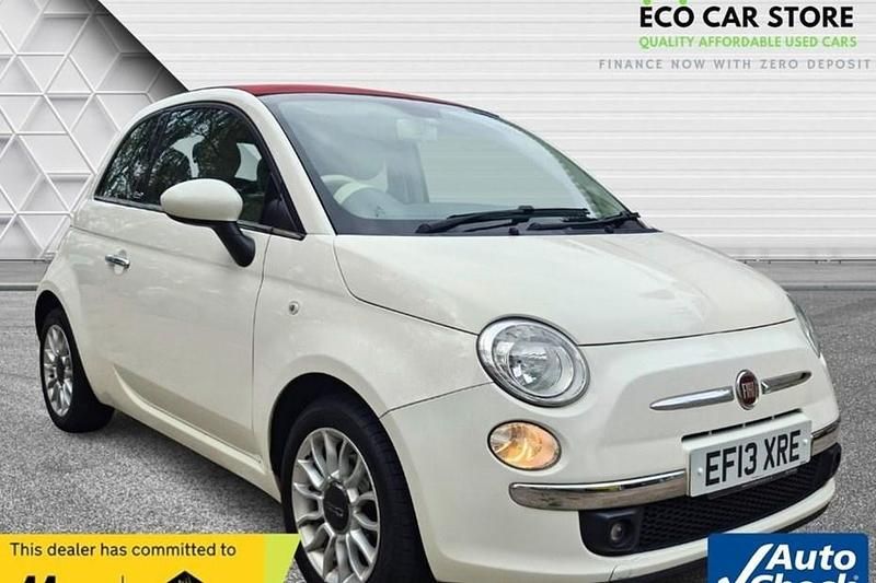 White Used 2013 Fiat 500C Lounge Cabriolet | £4,995 (Fair price) - Image 1/1