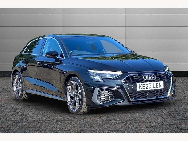 Mythos black Used 2023 Audi A3 S-Line Hatchback | £24,650 (A bit pricey) - Image 1/4