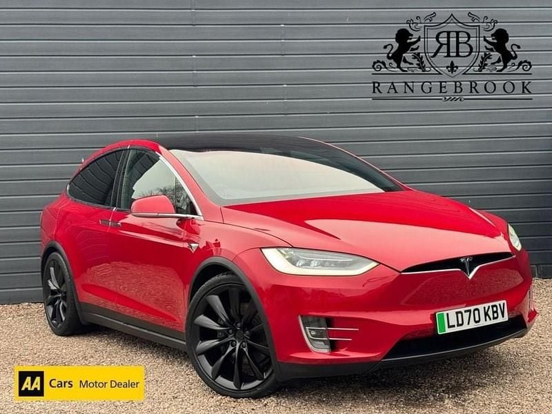 Used Tesla Model X Long Range AWD 397 kW (541 HP) 2020 Red SUV