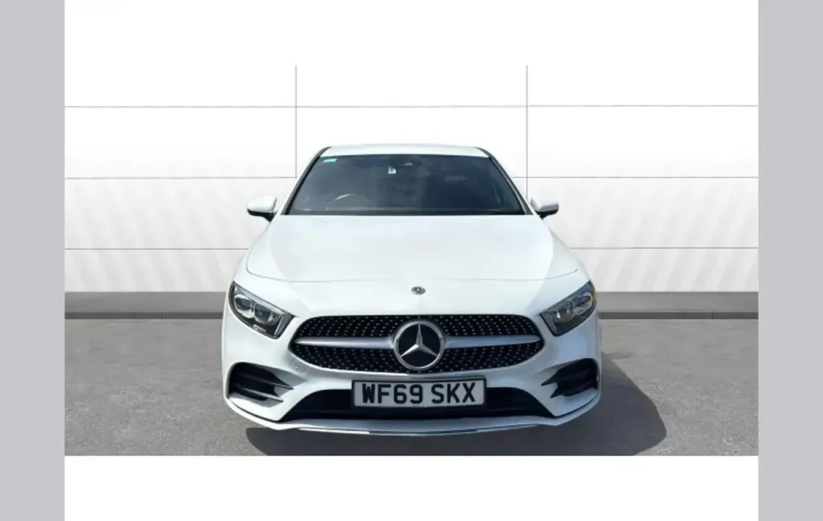 Used Mercedes A200 AMG line 161 HP (118 kW) 2019 White Hatchback