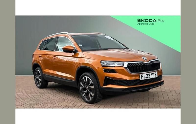 Used Skoda Karoq SE L 110 HP (80 kW) 2023 Orange SUV