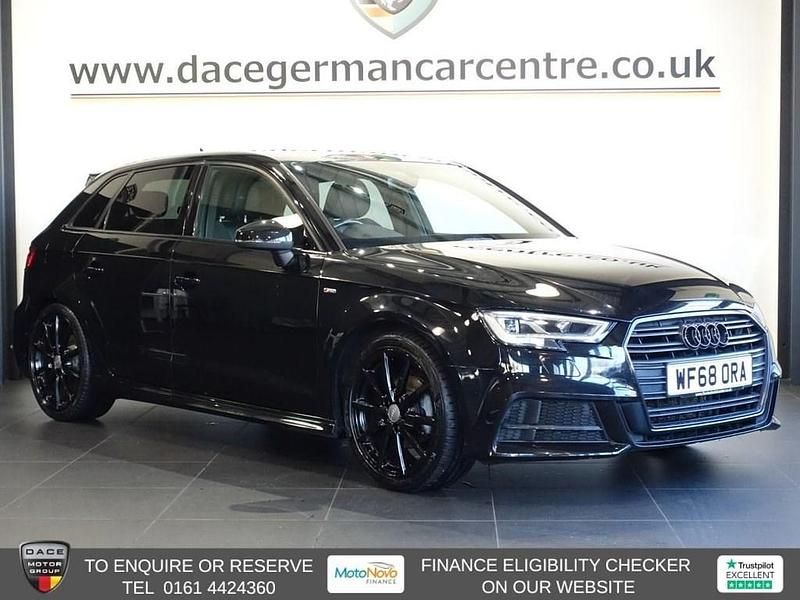 Black Used 2018 Audi A3 Sportback Black Edition Hatchback | £11,740 (Fair price) - Image 1/4