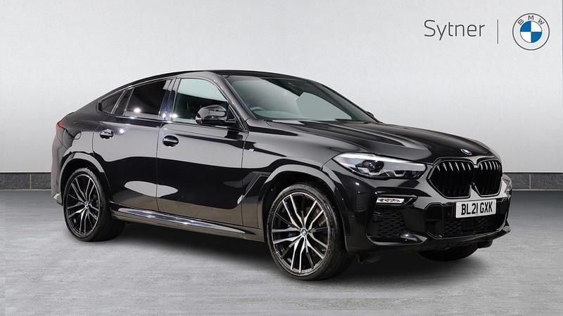 Black Used 2021 BMW X6 M Sport SUV | £41,750 (Fair price) - Image 1/4