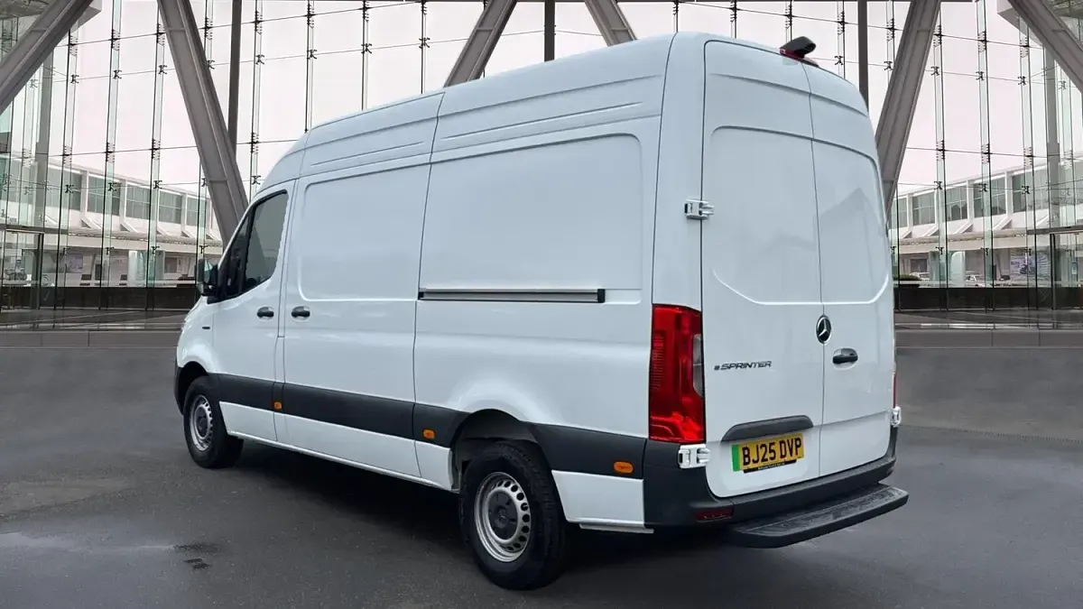 New Mercedes E-Sprinter 100 kW (136 HP) 2025 White Van