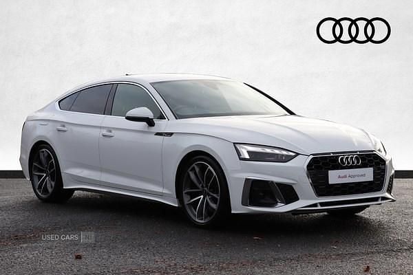White Used 2023 Audi A5 S-Line Hatchback | £29,490 (Fair price) - Image 1/4