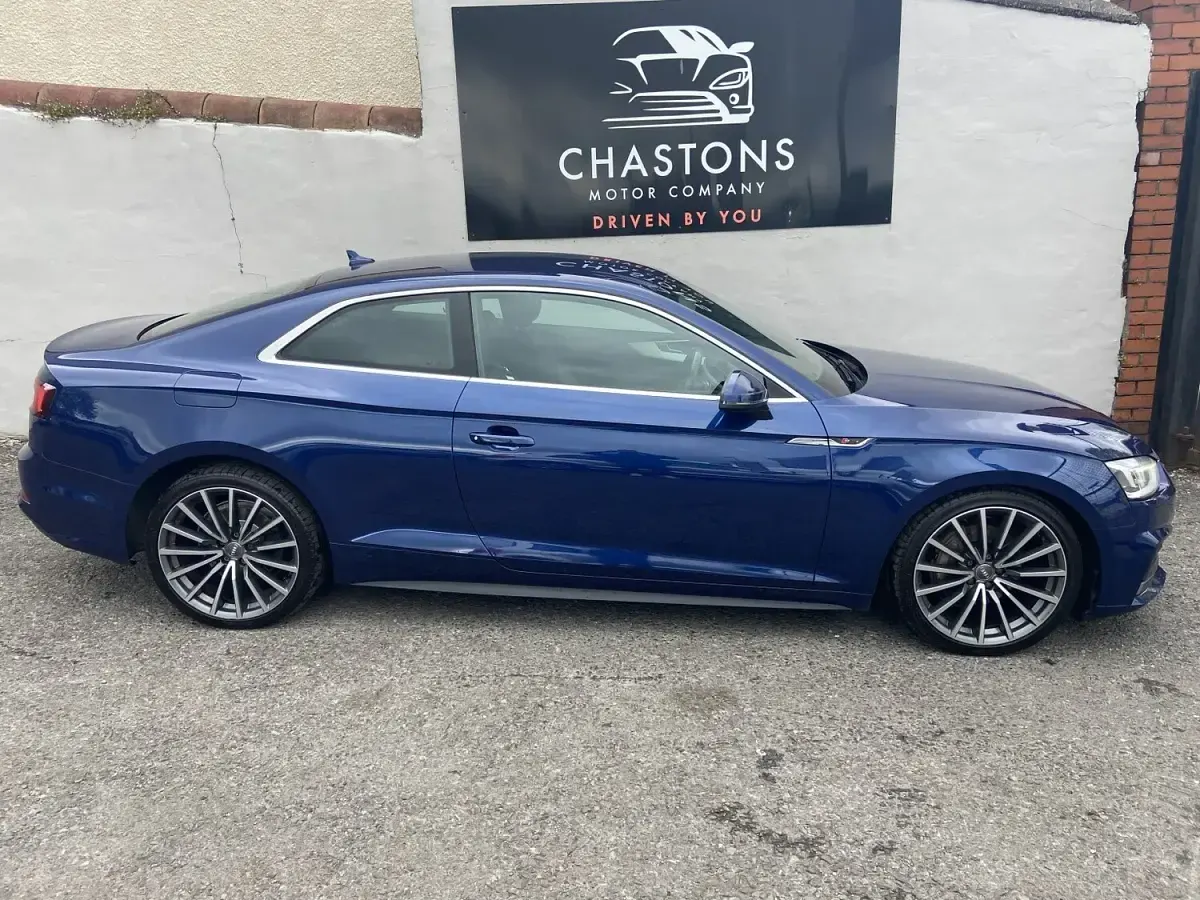 Used Audi A5 S-Line 190 HP (139 kW) 2018 Blue Coupe