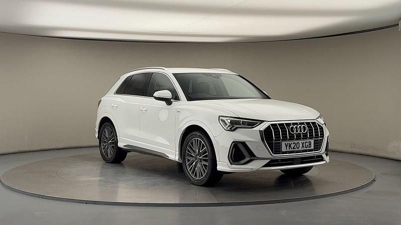 Ibis white/ibis white Used 2020 Audi Q3 S-Line SUV | £23,850 (Fair price) - Image 1/4