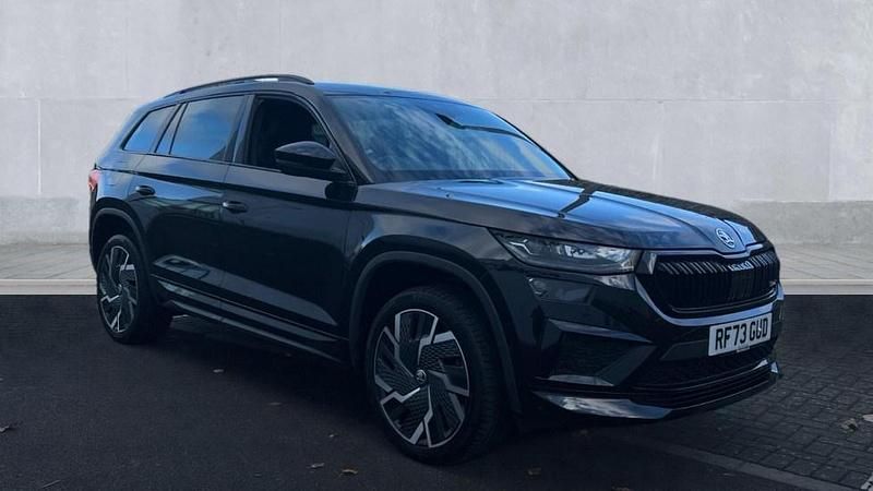 Black magic pearl effect Used 2023 Skoda Kodiaq vRS SUV | £36,400 (A bit pricey) - Image 1/4