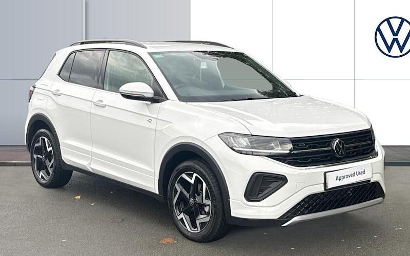 White Used 2025 VW T-Cross R-line SUV | £25,281 (Expensive) - Image 1/4