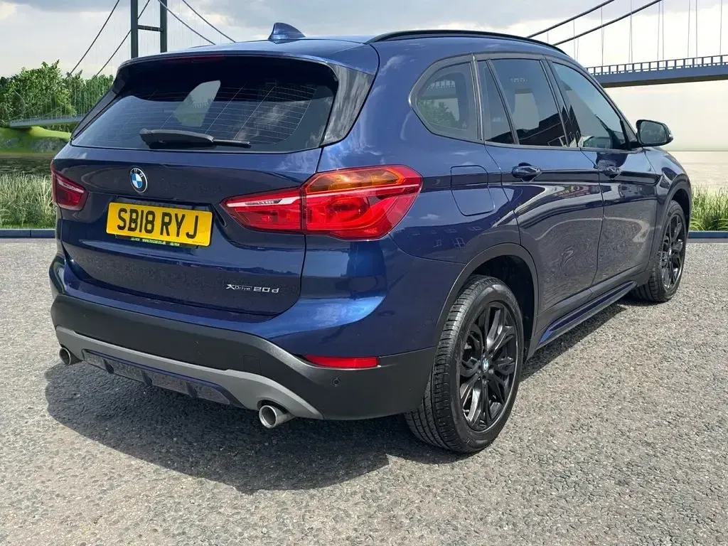 Begagnad BMW X1 Sport Line 190 HK (139 kW) 2018 Blå SUV
