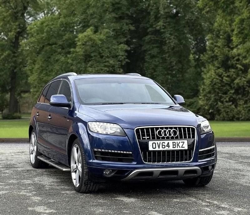Blue Used 2014 Audi Q7 S-Line SUV | £14,995 (Fair price) - Image 1/4