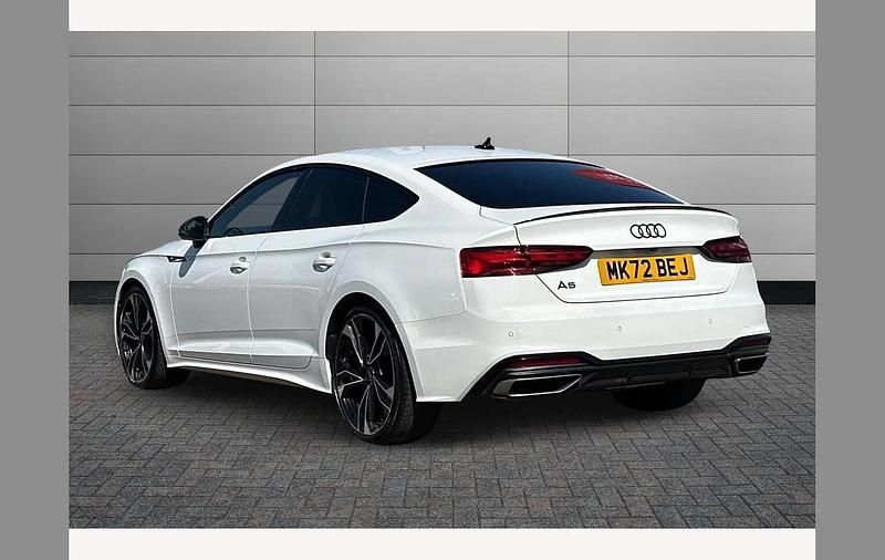 Used Audi A5 Sportback Black Edition 204 HP (150 kW) 2022 White Hatchback