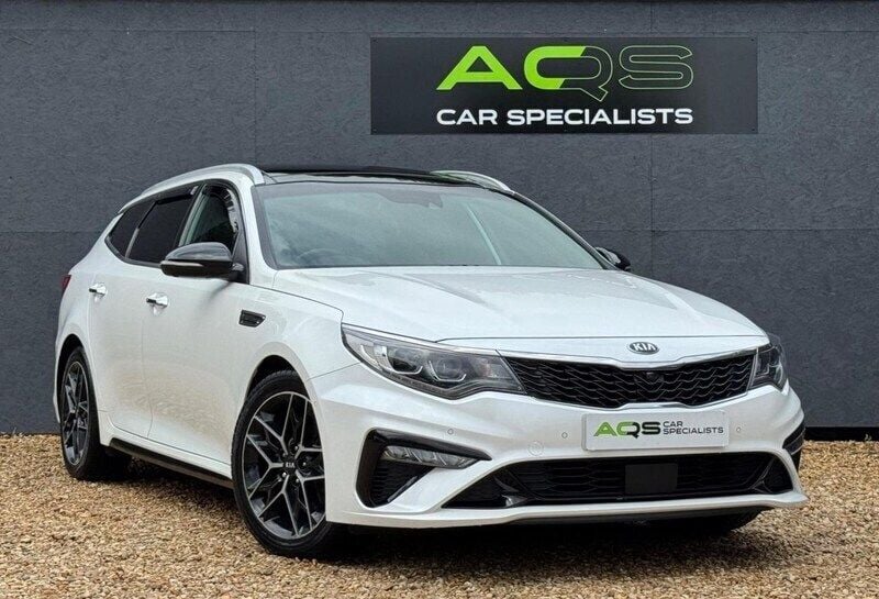 White Used 2018 Kia Optima GT-Line S Estate | £7,995 (Good price) - Image 1/4