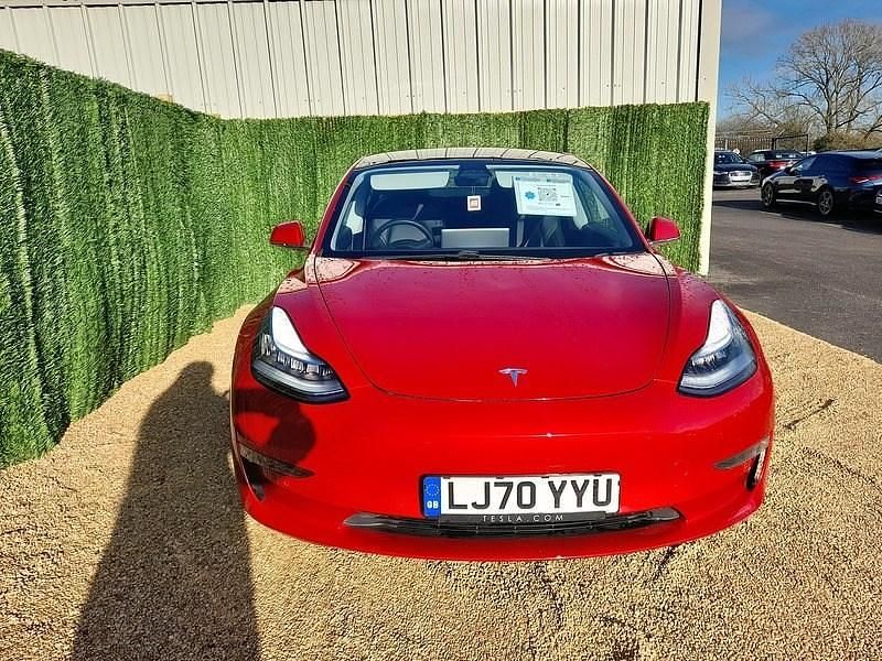 Used Tesla Model 3 Long Range AWD 366 kW (498 HP) 2020 Red Sedan