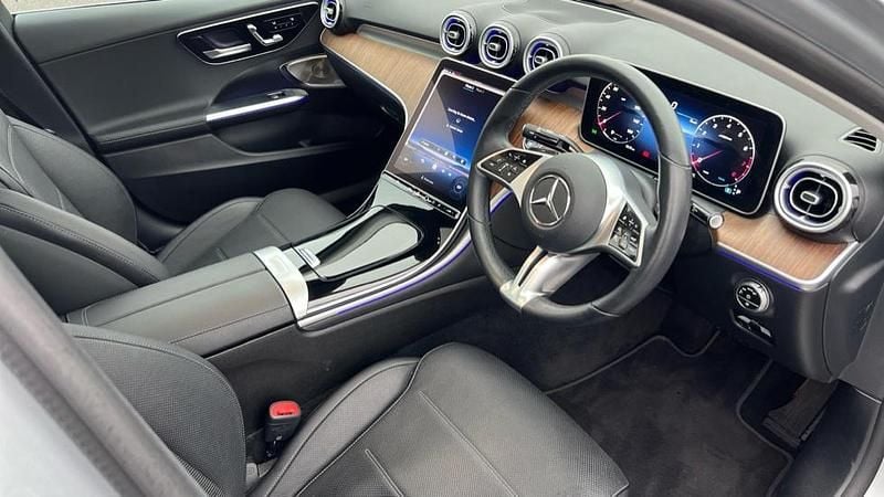 Used Mercedes C200 Exclusive Luxury 204 HP (150 kW) 2023 Hightech silver metallic