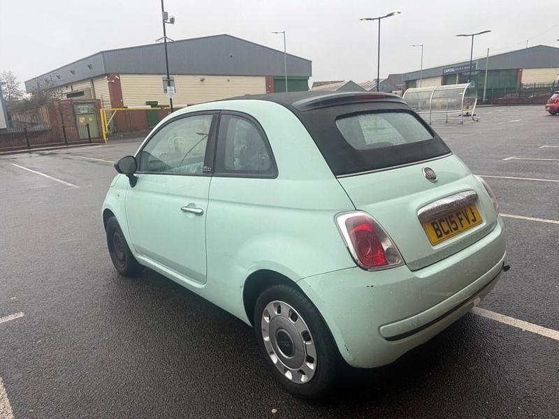 Used Fiat 500 Pop 69 HP (50 kW) 2015 Green Cabriolet