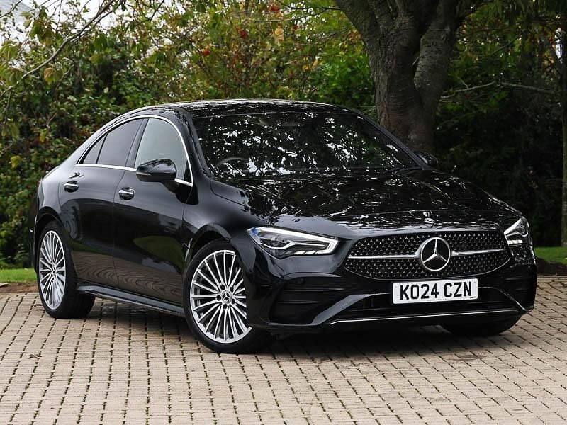 Black Used 2024 Mercedes CLA200 AMG Line Premium Coupe | £28,498 (Good price) - Image 1/4