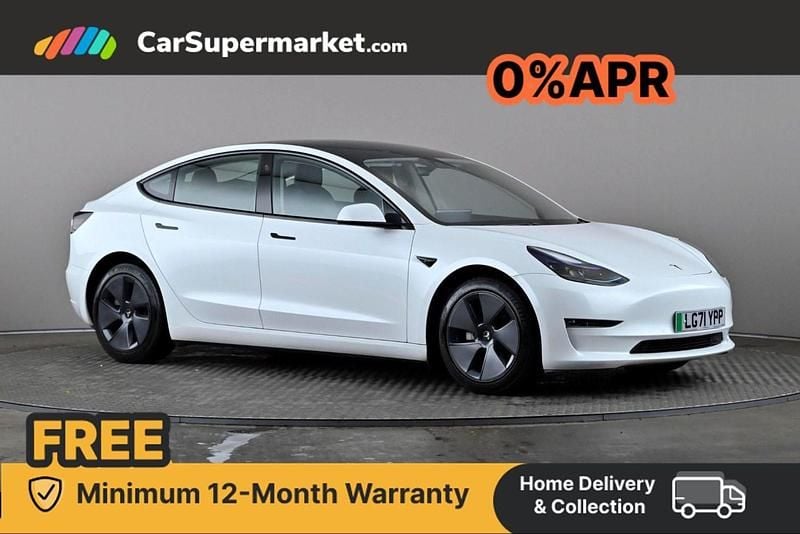 White Used 2021 Tesla Model 3 Long Range AWD Sedan | £27,997 - Image 1/4