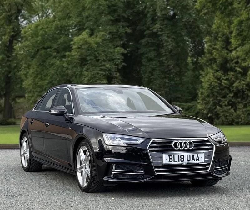 Black Used 2018 Audi A4 S-Line Sedan | £11,995 (Fair price) - Image 1/4