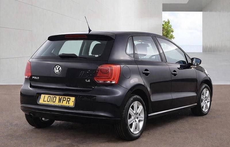 Used VW Polo SE 85 HP (62 kW) 2010 Black Hatchback