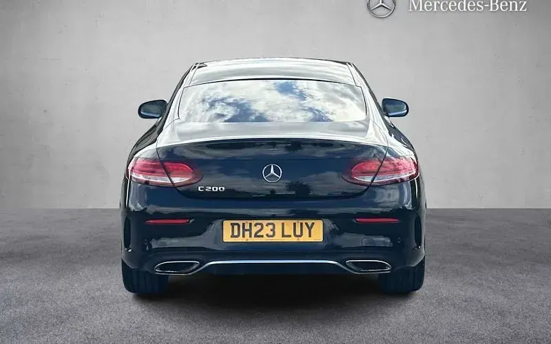 Used Mercedes C200 AMG line 184 HP (135 kW) 2023 Black Coupe