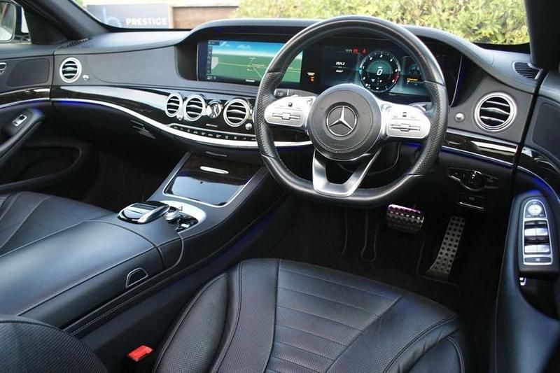 Used Mercedes S350 AMG line 2018 White Sedan