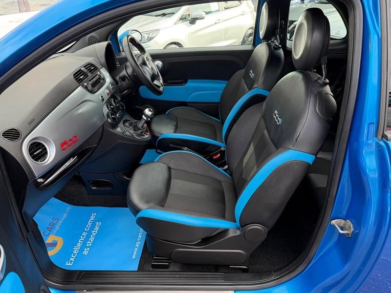 Used Fiat 500 S 69 HP (50 kW) 2014 Blue Hatchback