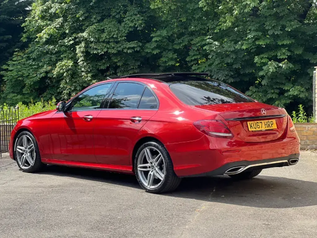 Used Mercedes E220 AMG Line Premium 2017 Red Sedan