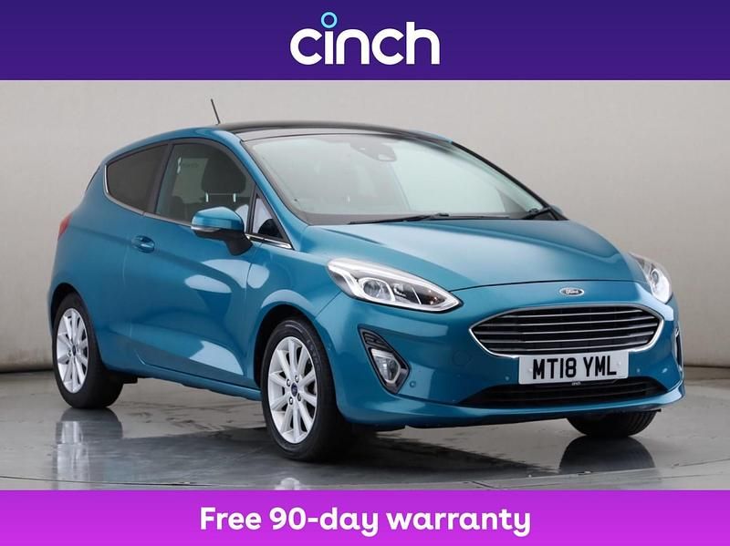 Blue Used 2018 Ford Fiesta Titanium Hatchback | £9,749 (Fair price) - Image 1/3